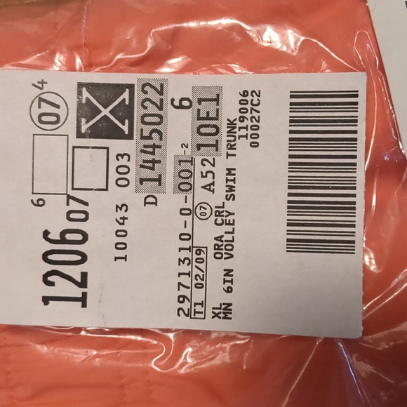 Lands' End Men's 6" Volley Swim Trunk Coral XL - Picture 10 of 10